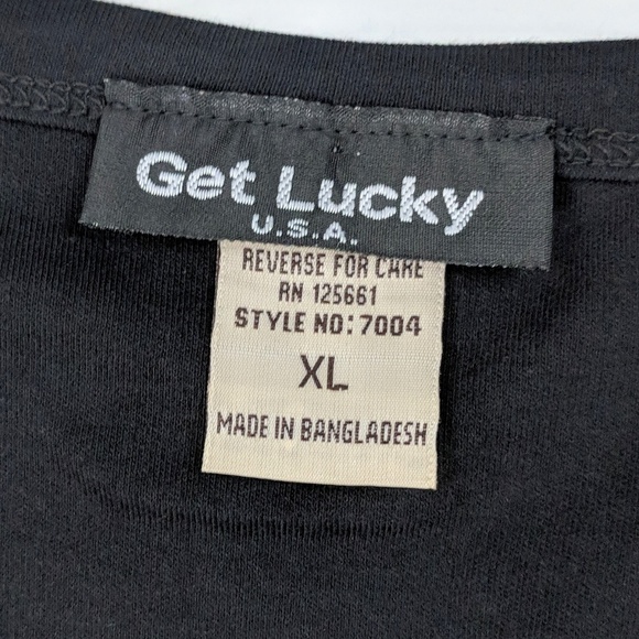 NWOT Get Lucky Rhinestone Embellished T shirt XL - Picture 3 of 5